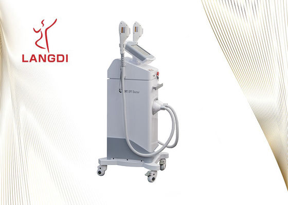 Dispositivo da remoção do cabelo de Handpiece Ipl do branco dois para o rejuvenescimento da pele