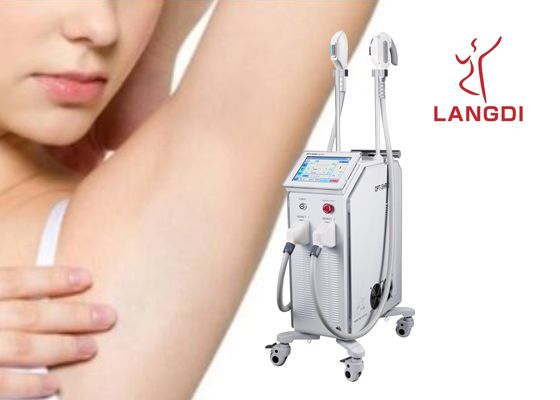 2 Handpieces OPTAM a tecnologia laser do DIODO de SHR IPL+ para a remoção do cabelo/rejuvenescimento da pele